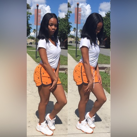 Polo Ralph Lauren Horse Allover Swimshorts Orange - Picture 3 of 6